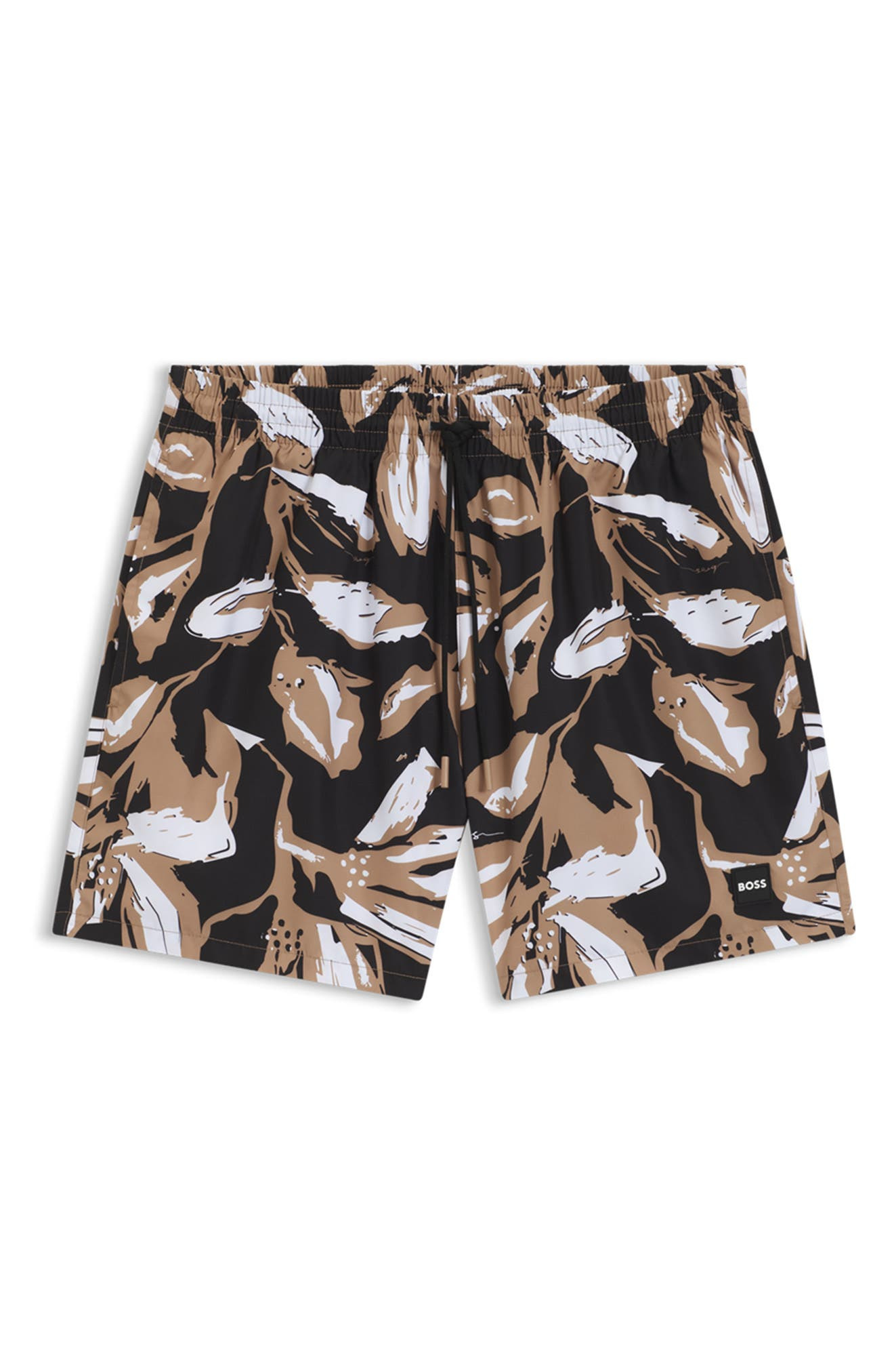 BOSS Piranha Swim Trunks in Black at Nordstrom - 4