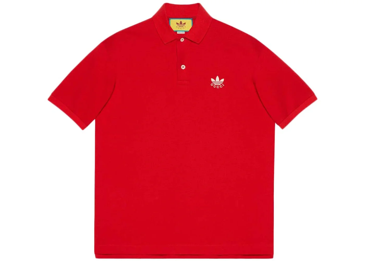 Gucci x adidas Cotton Piquet Polo Red - 1