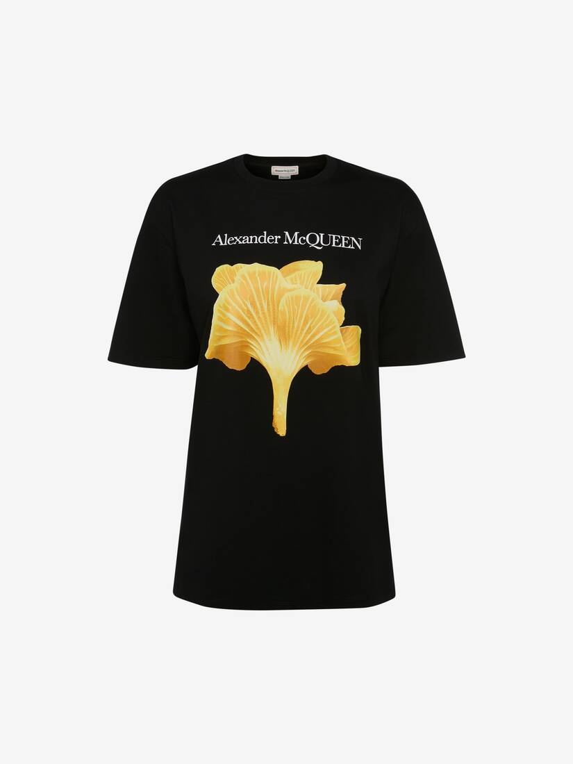 Women's Mushroom T-shirt in Black - 1