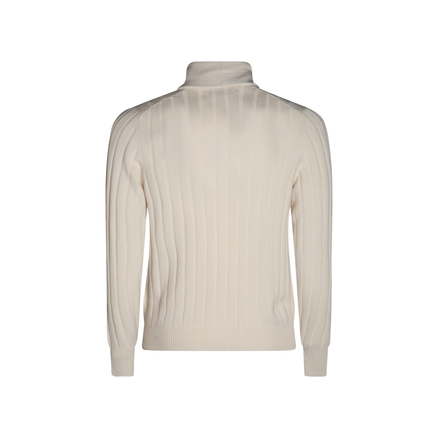 ECRU WOOL KNITWEAR - 2