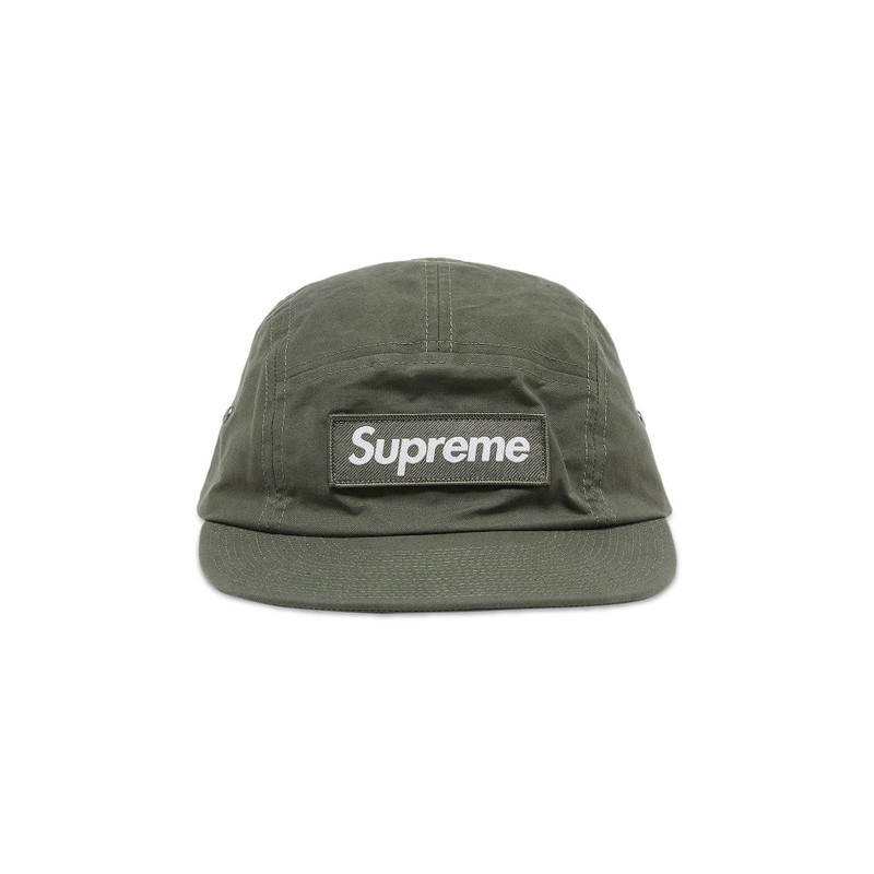 Supreme Waxed Cotton Camp Cap 'Olive' - 1