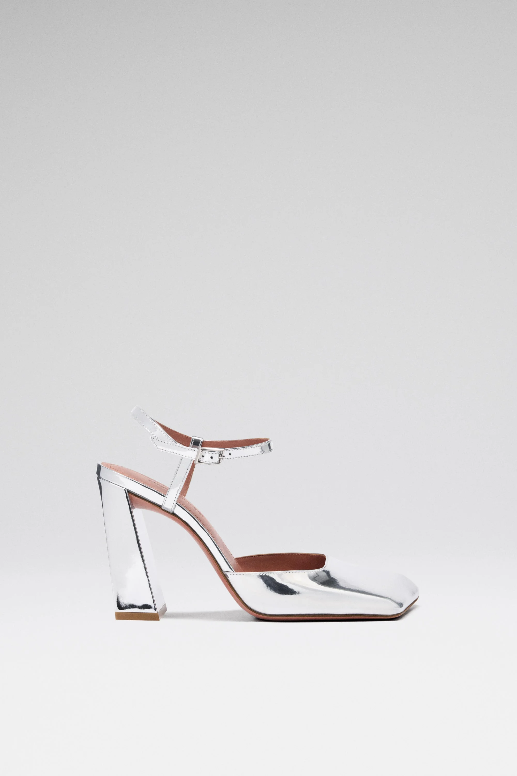 CHARLOTTE PUMP 95 SILVER MIRROR - 1