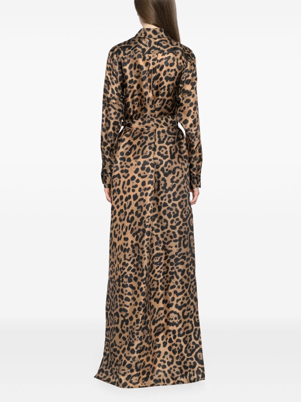 leopard-print dress - 4