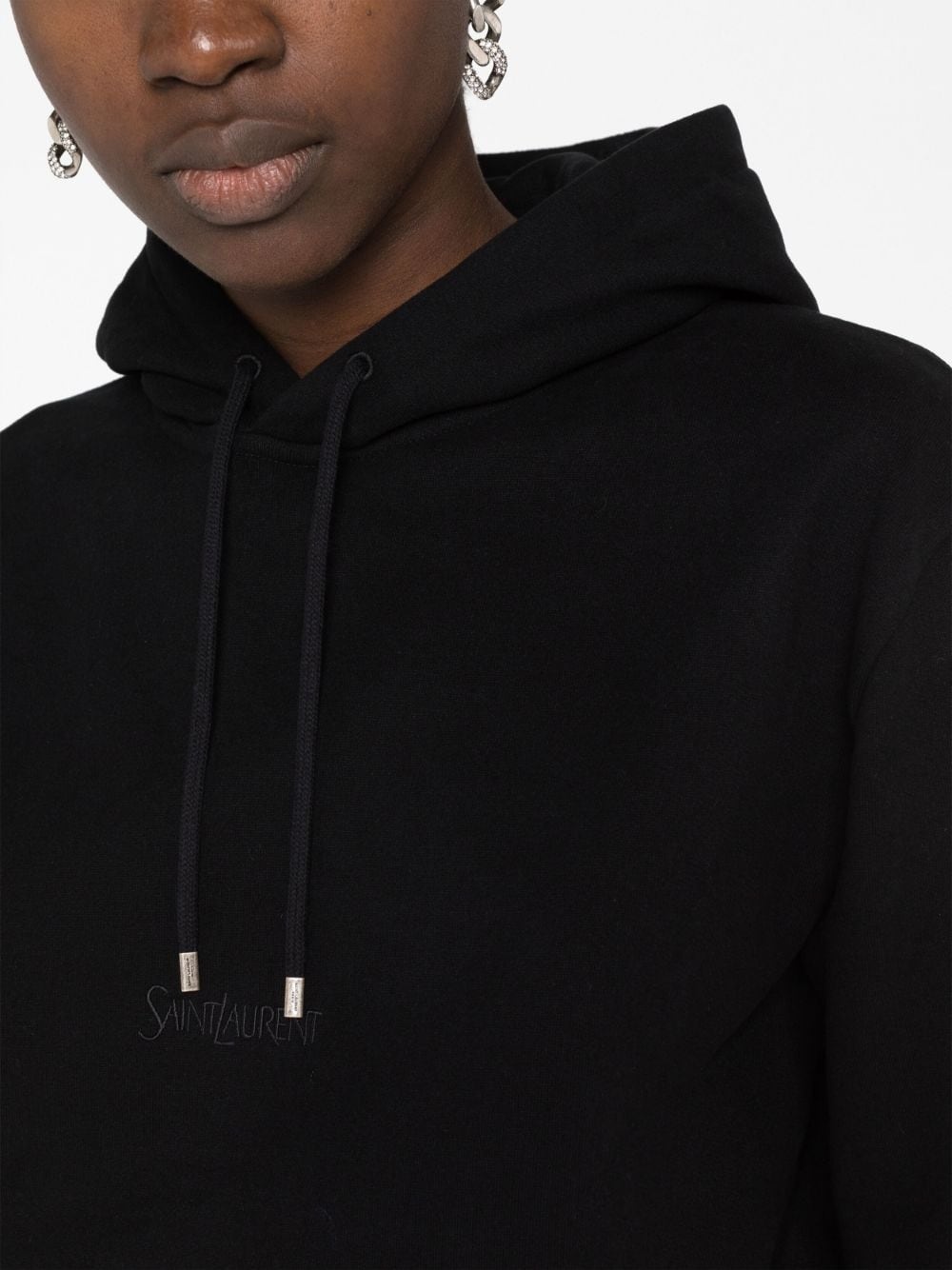logo-print drawstring hoodie - 5