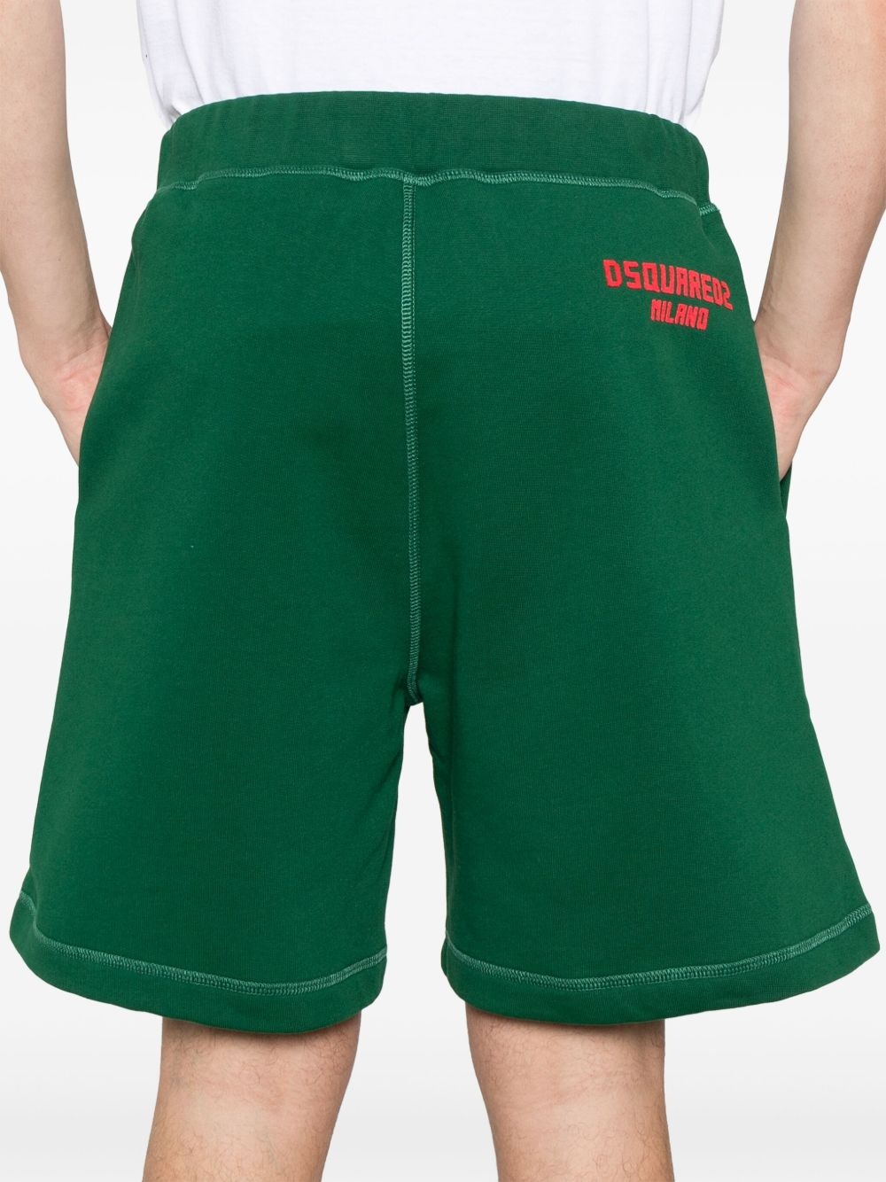 logo-print track shorts - 5