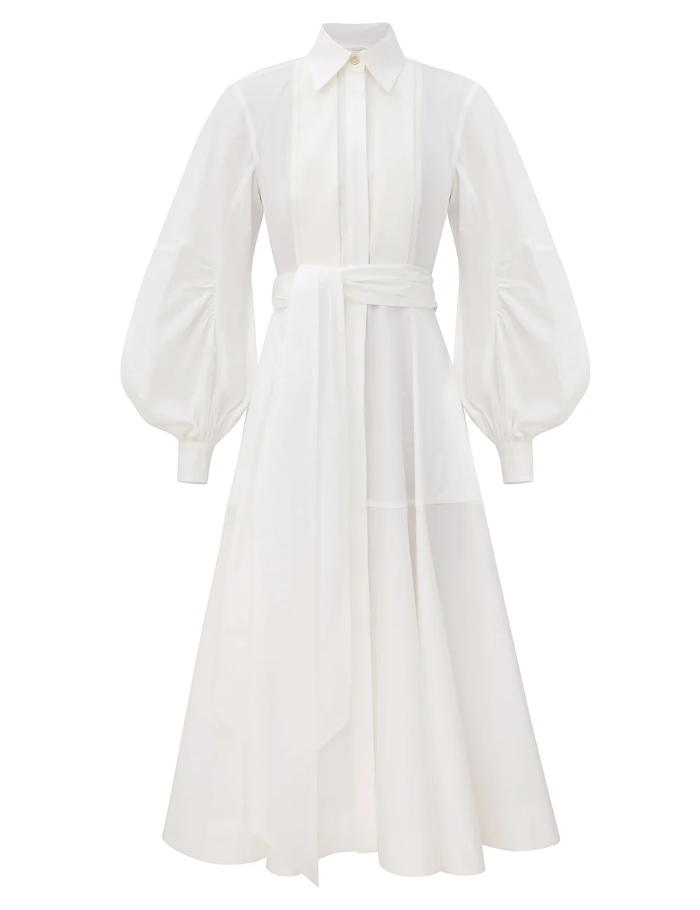 CLASH TUXEDO SHIRT DRESS - 1