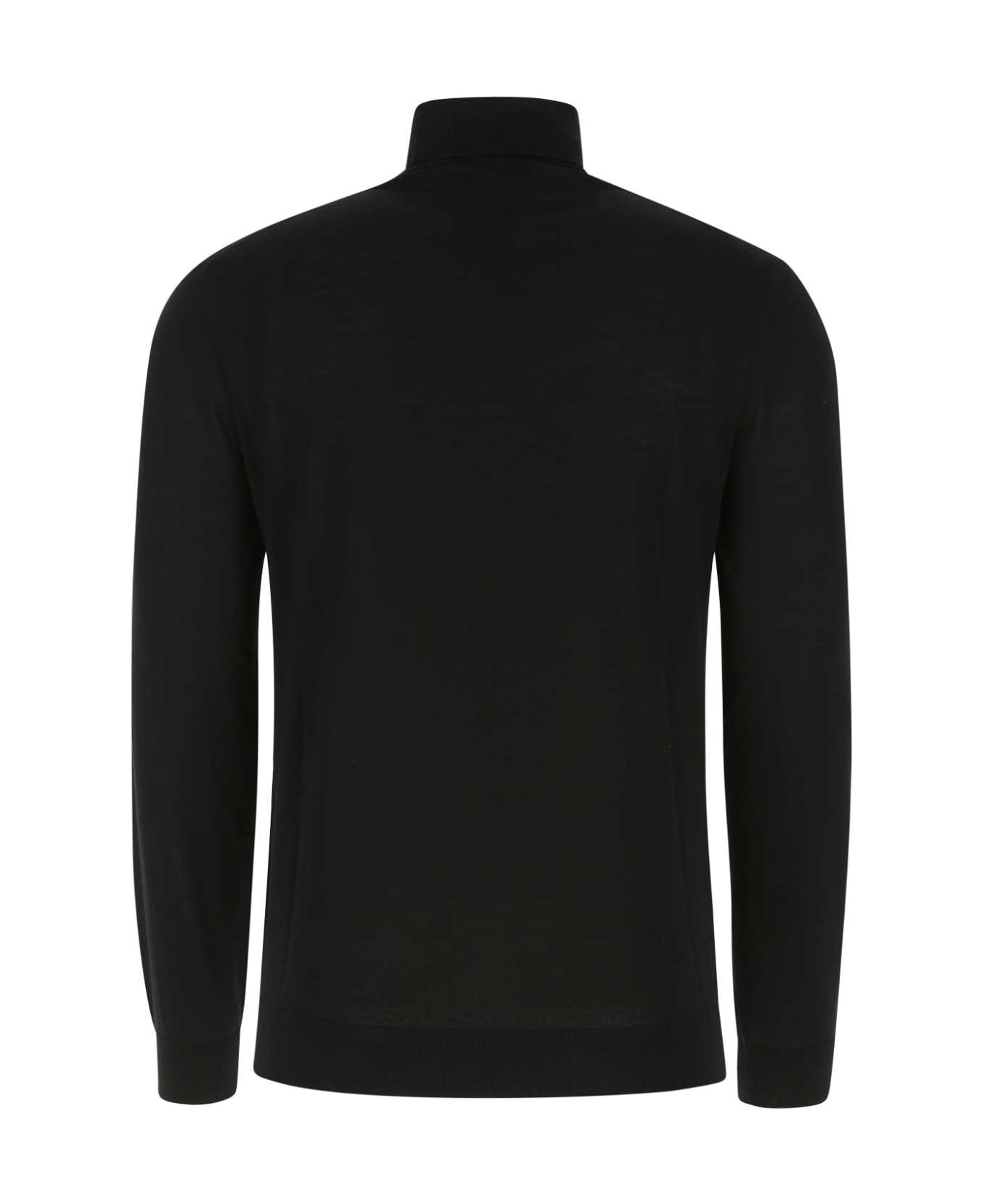 Black Wool Sweater - 2
