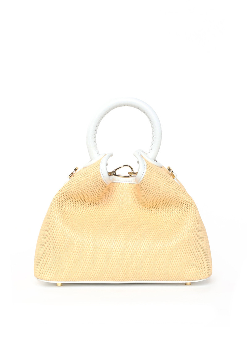 Baozi Raffia Natural/White 1