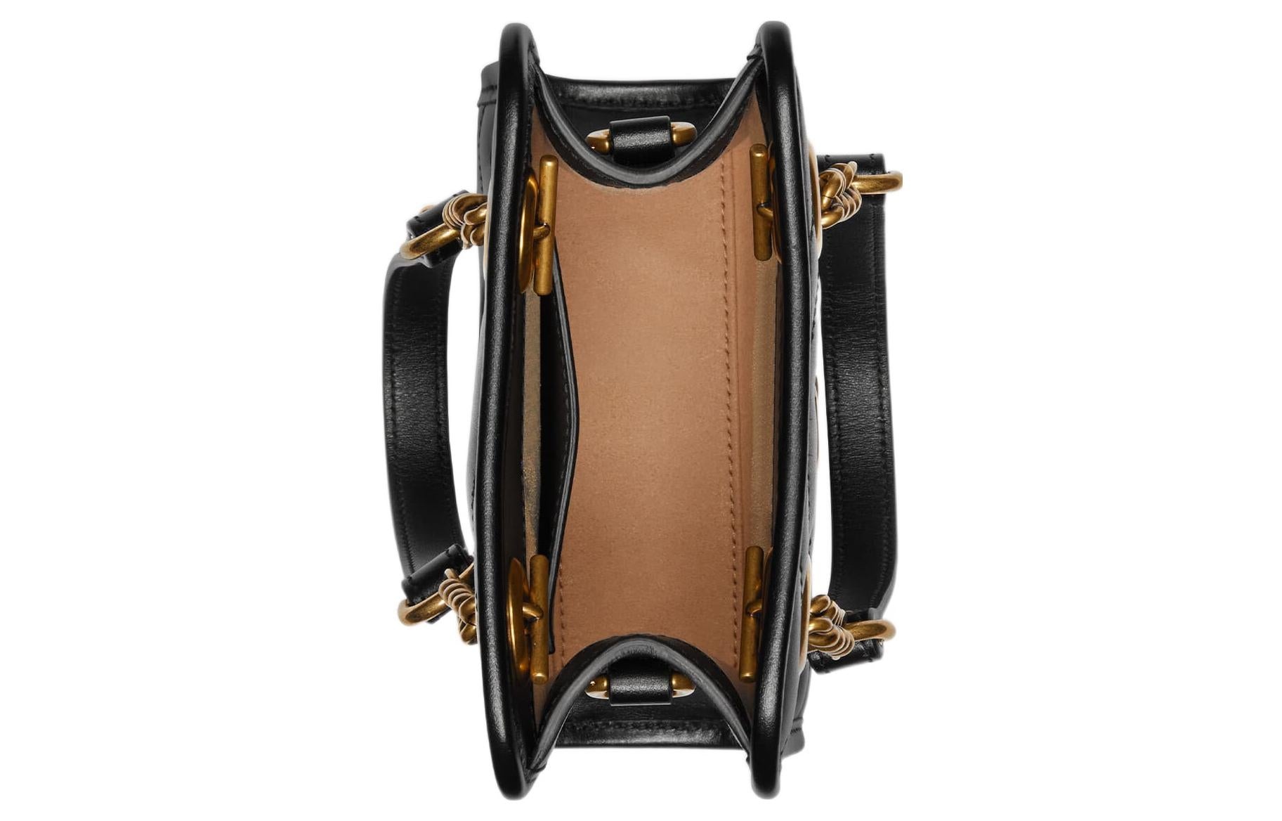 (WMNS) Gucci GG Marmont Matelasse Mini Bag 'Black' 696123-DTDHT-1000 - 6