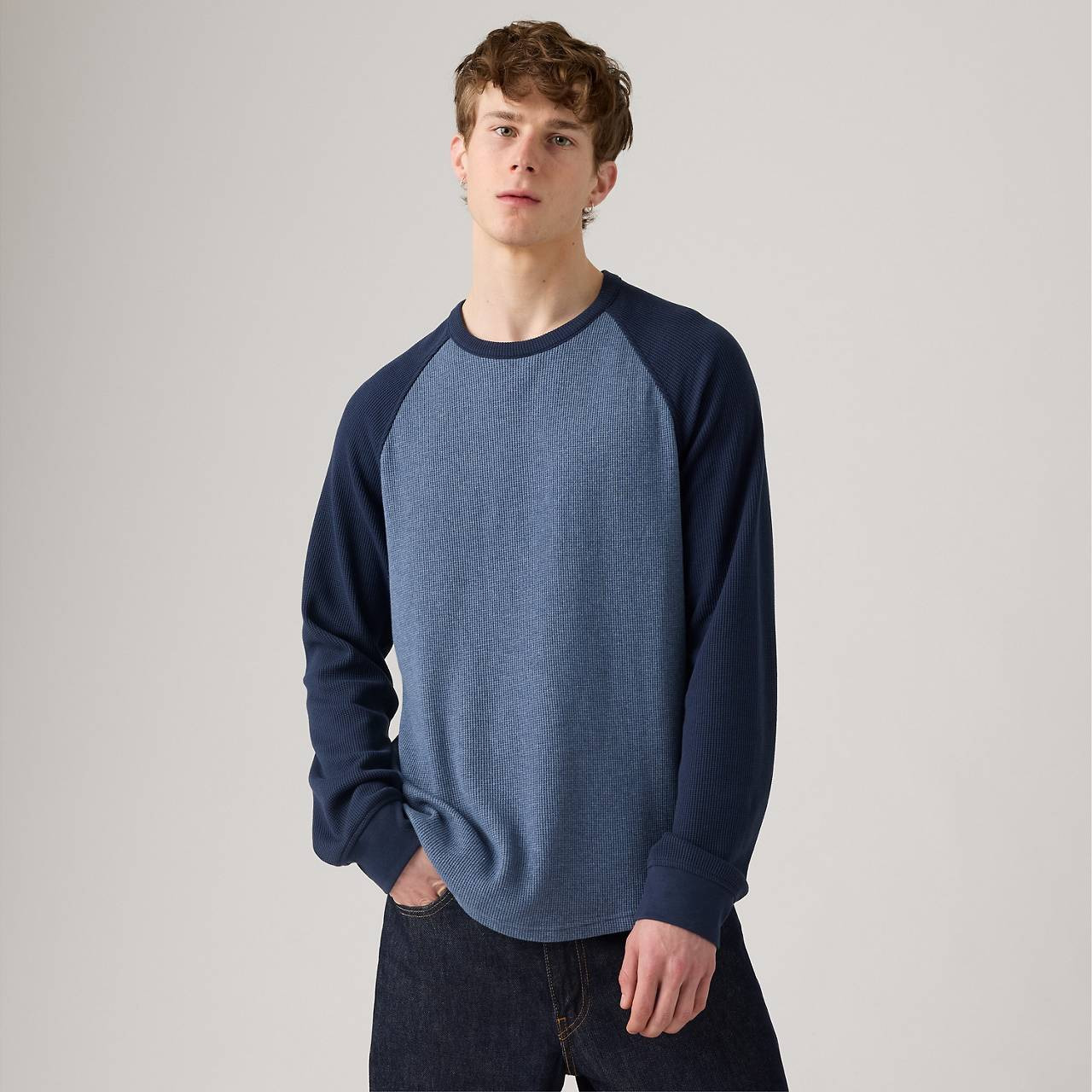 THERMAL RAGLAN CREWNECK T-SHIRT - 3