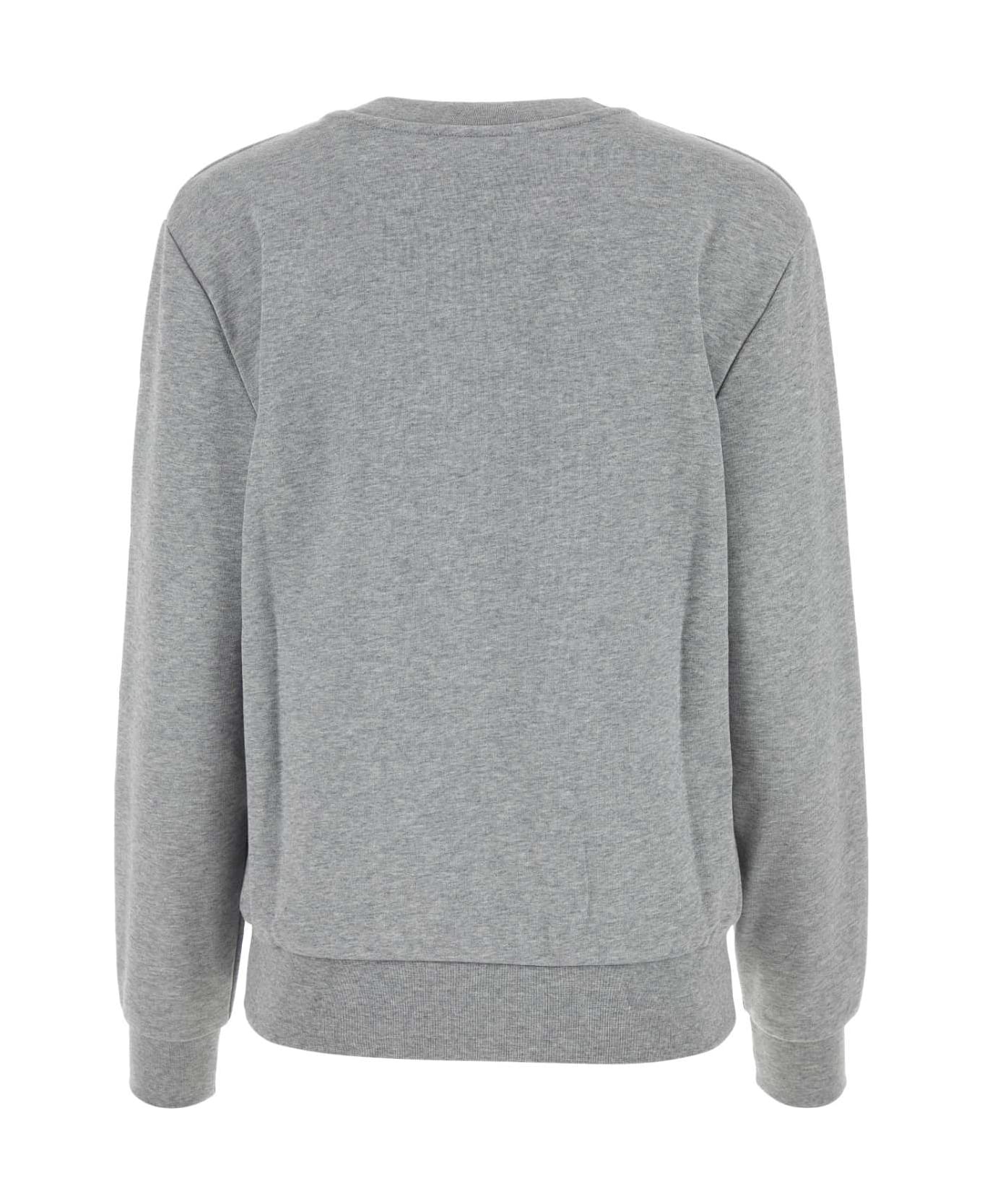 Melange Grey Cotton Sweatshirt - 2