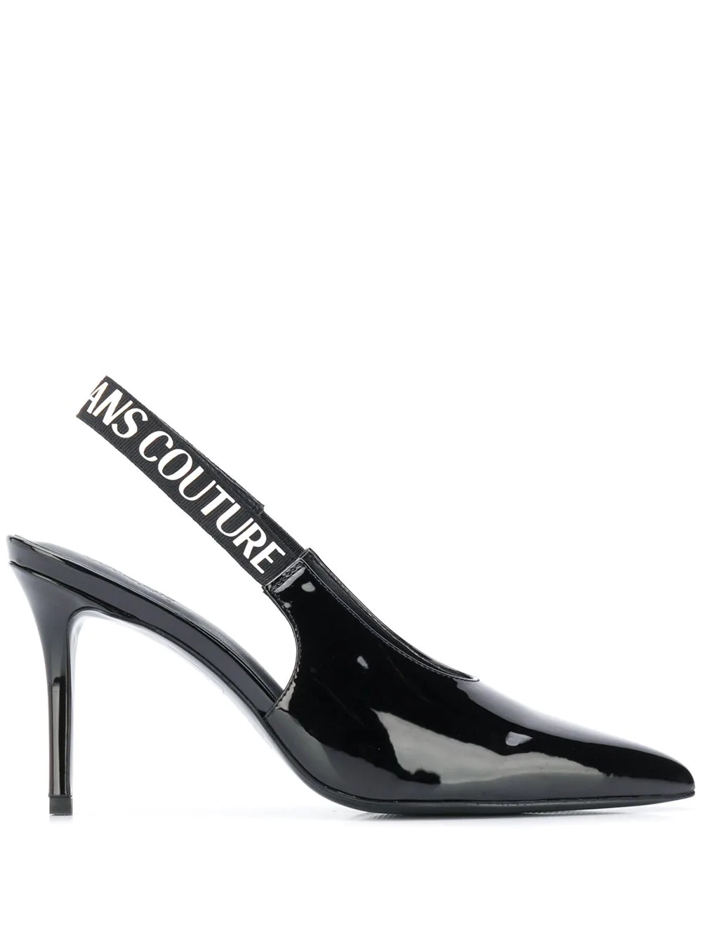 logo strap slingback pumps - 1