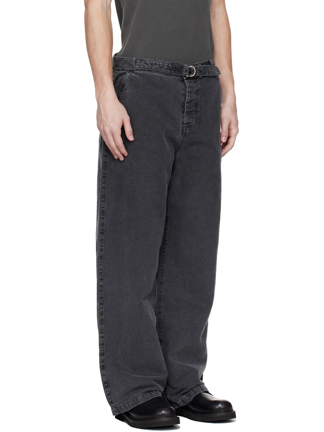 Gray Stern Chino Trousers - 2