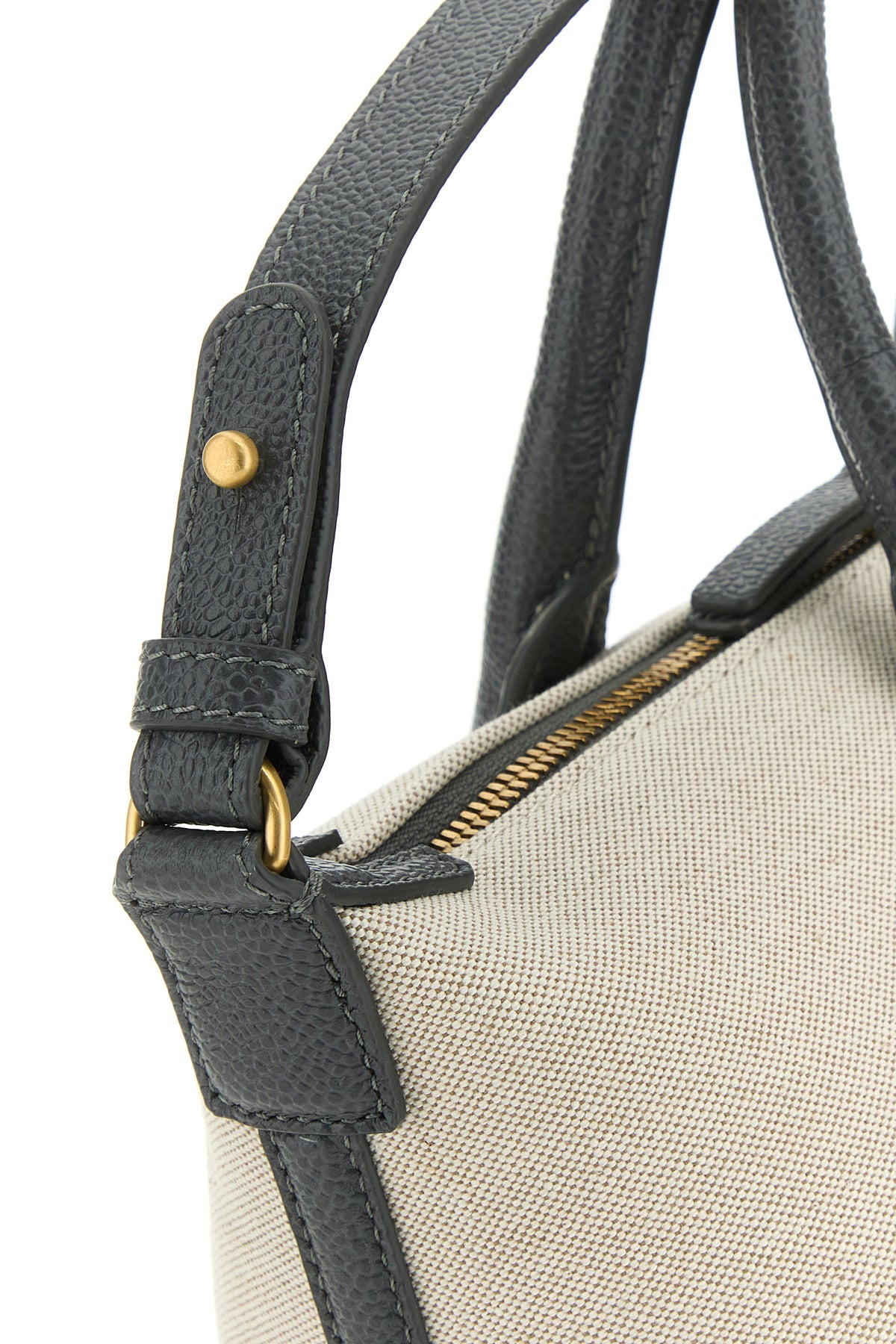 Sand canvas Duffle small handbag - 4