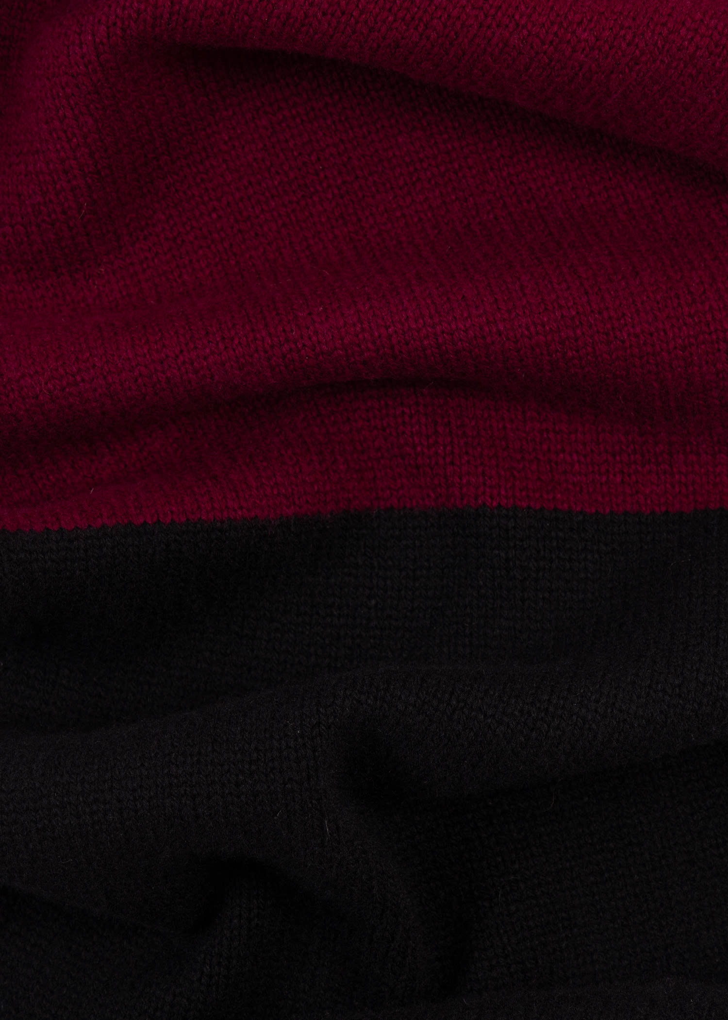 Lambswool-Blend Stripe End Scarf - 2
