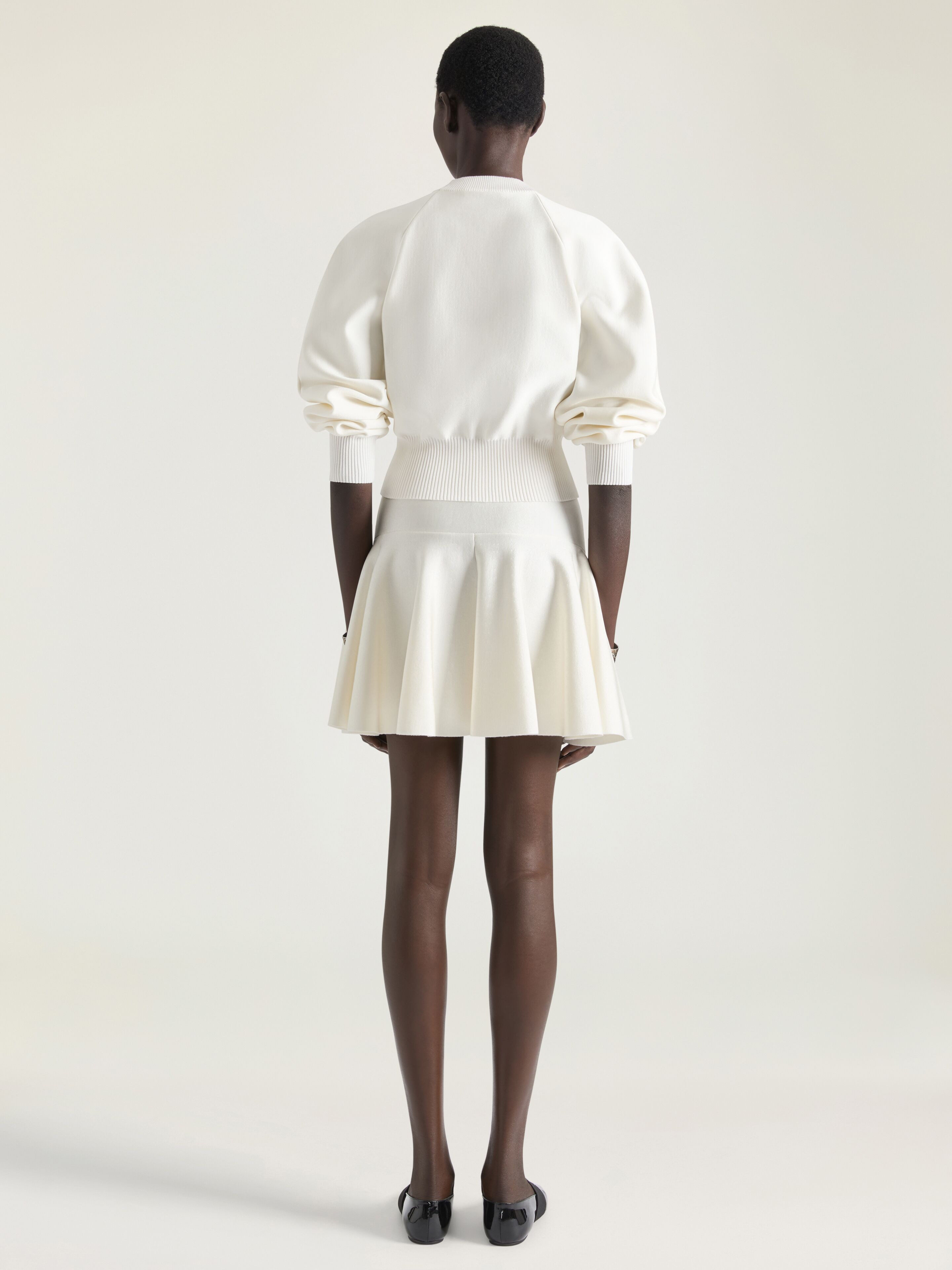 COCOON SWEATER IN WOOL VISCOSE - 3