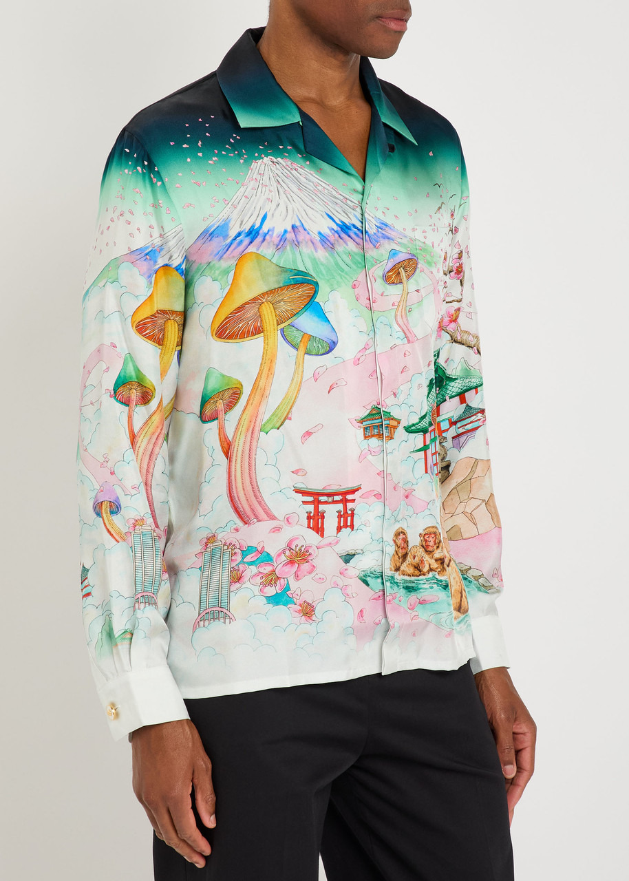 Casablanca Printed Silk-twill Shirt - 2