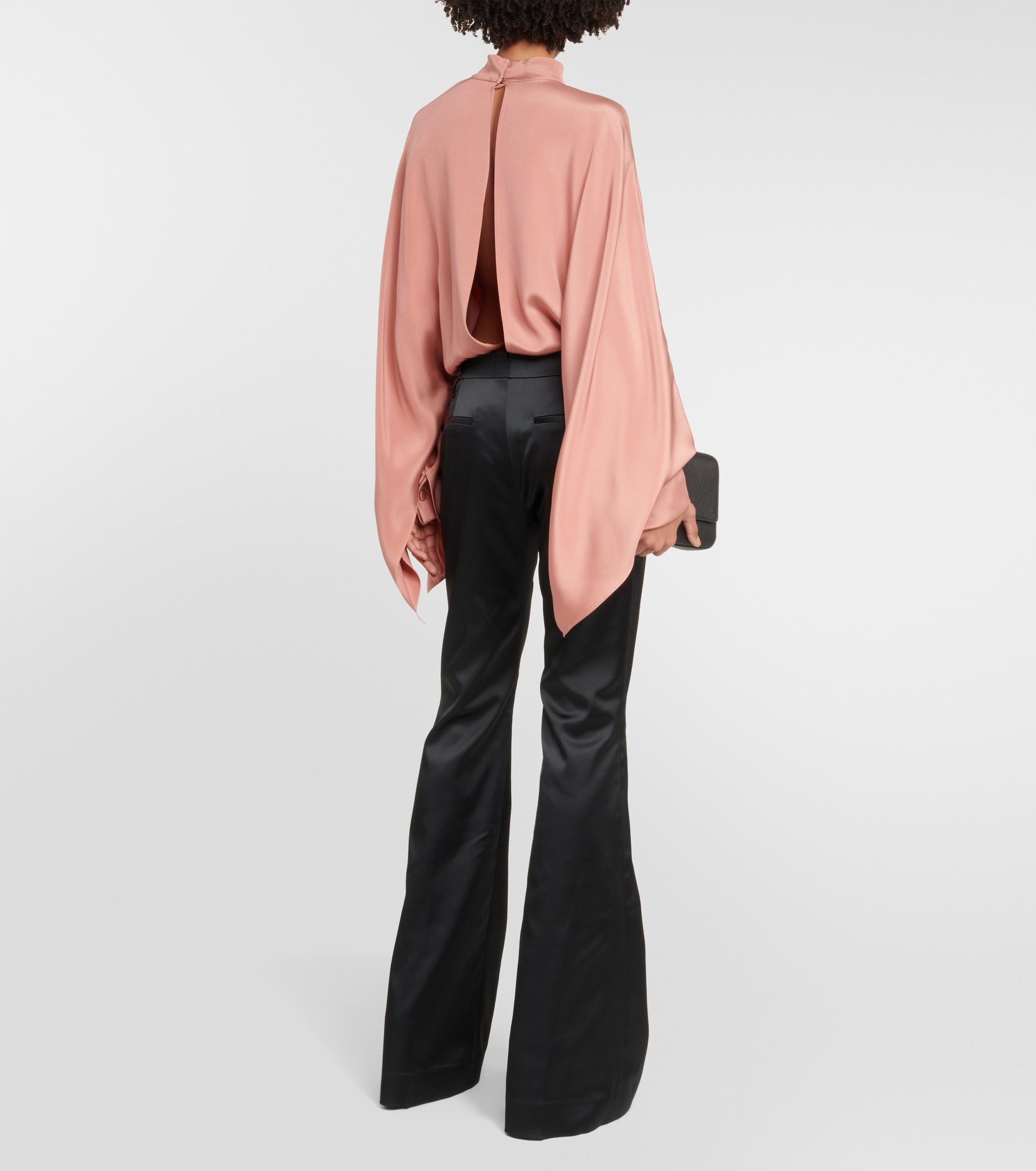 Mid-rise flared pants - 3