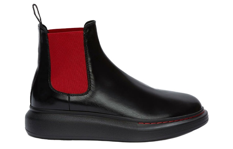 Alexander McQueen Hybrid Chelsea Boot 'Black Red' 586198WHX521066 - 2