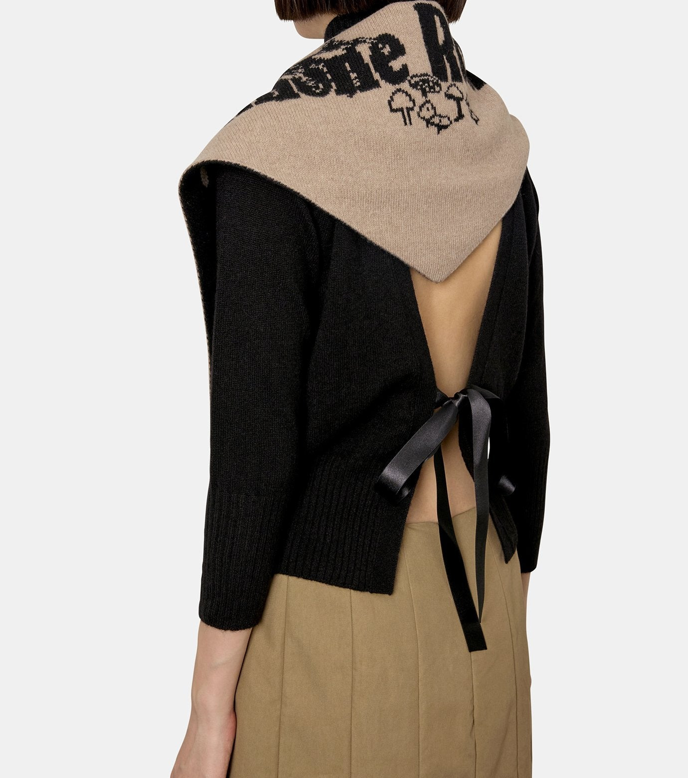 Graphic Logo Knit Neckerchief - 3