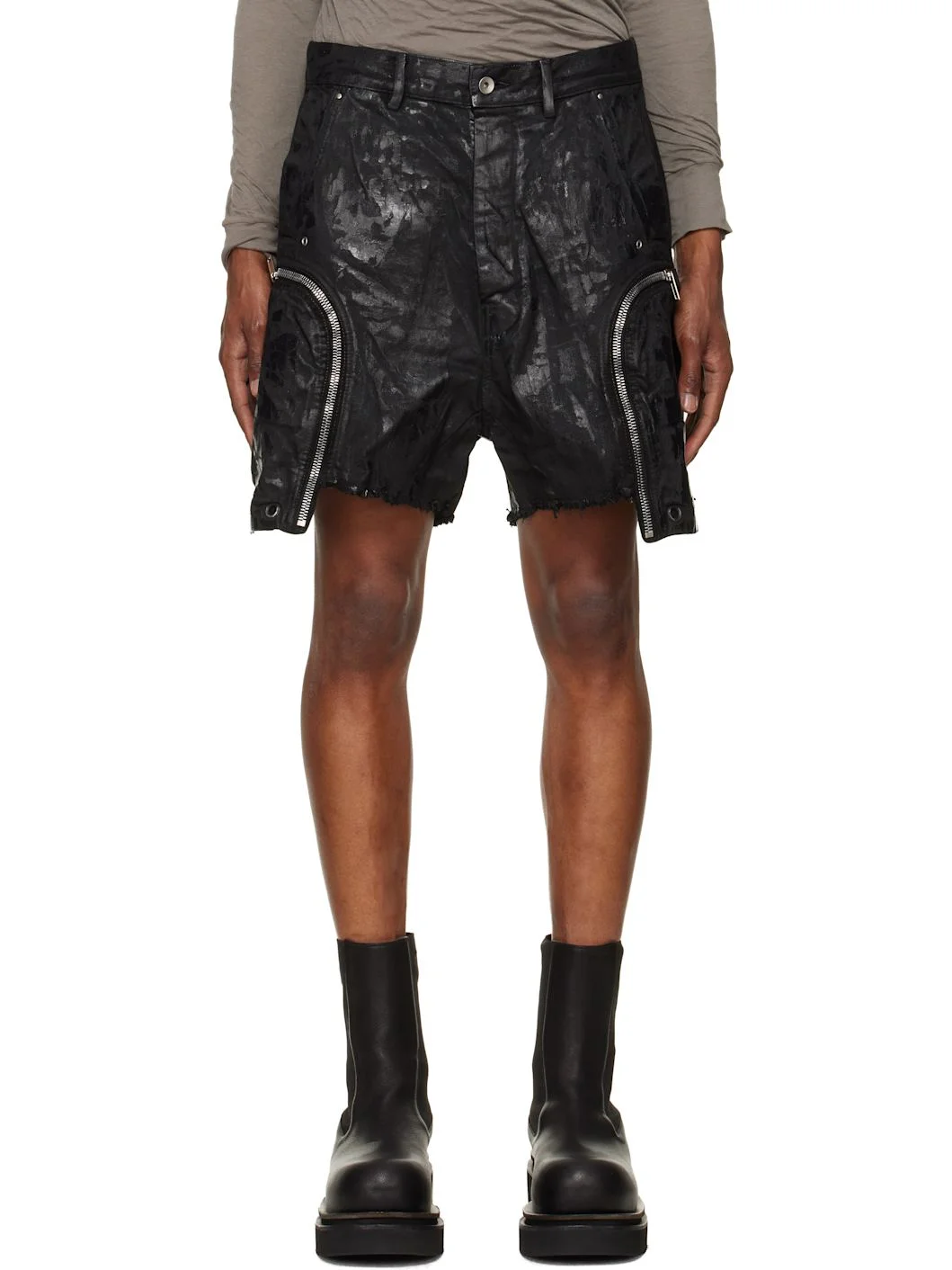 Black Tower Bauhaus Denim Shorts - 1
