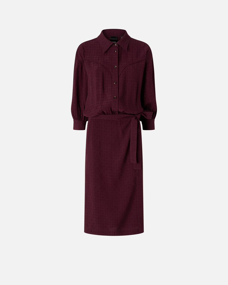 MIDI DRESS WITH SHIRT-STYLE TOP AND BELT 1