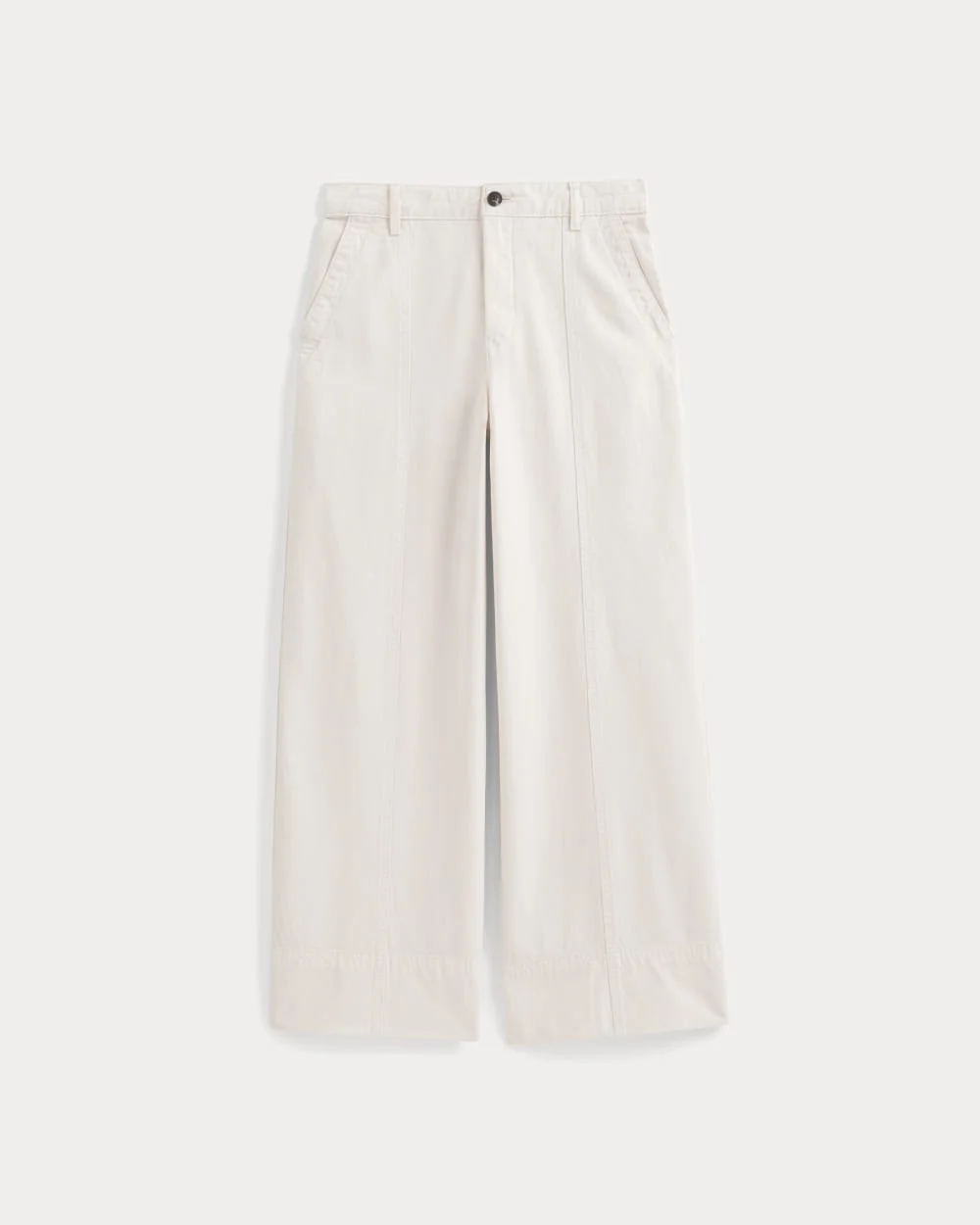 SEAMED WIDE-LEG PANT - 1