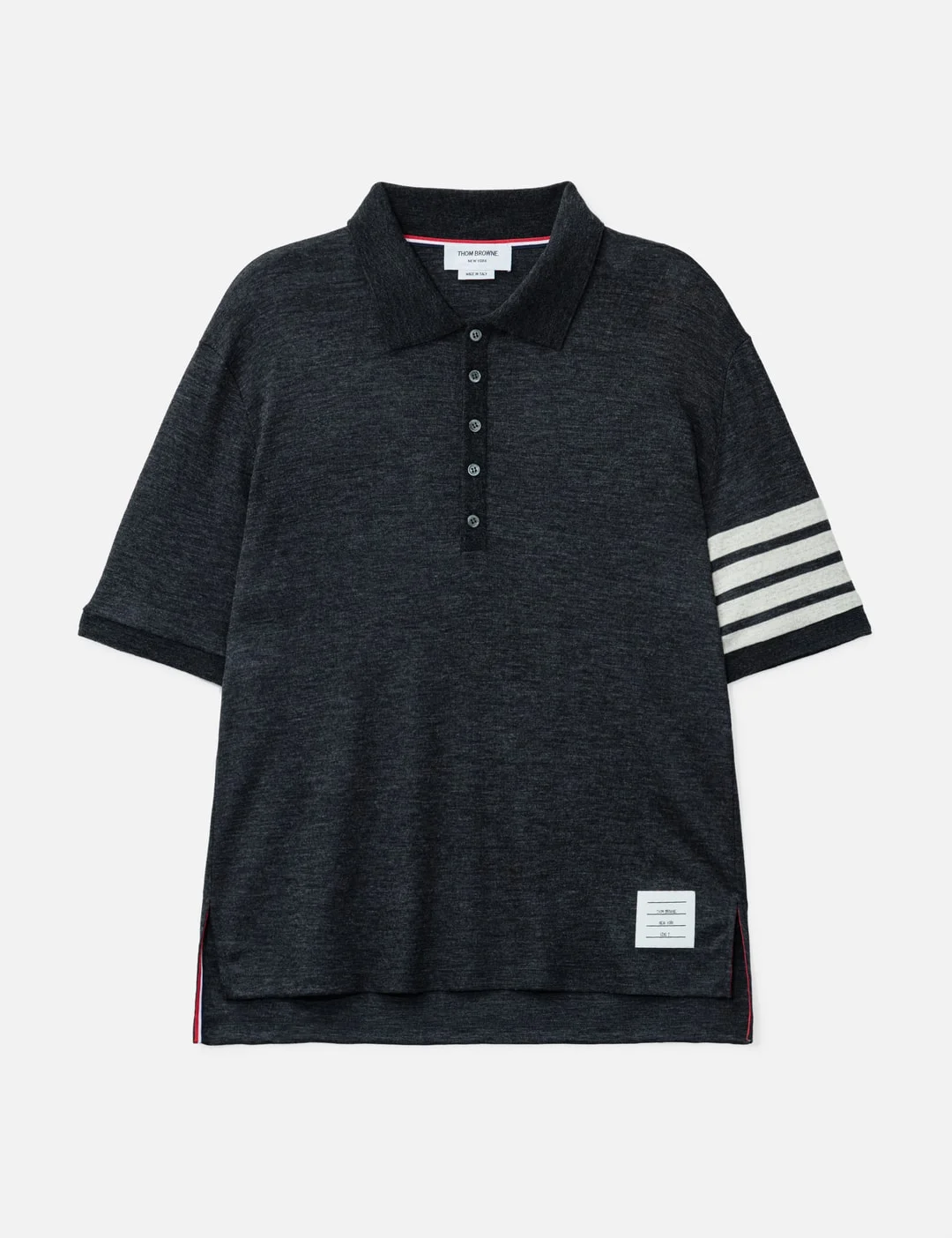 WOOL JERSEY 4-BAR POLO - 1