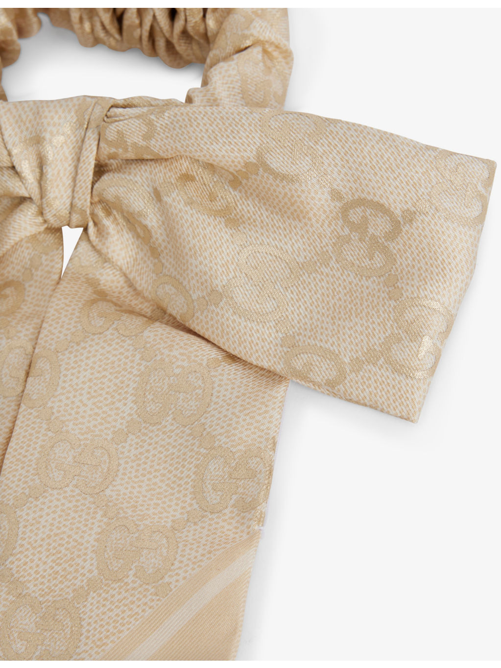 Lamy Chou Monogram-Print Silk Hair Scrunchie - 2
