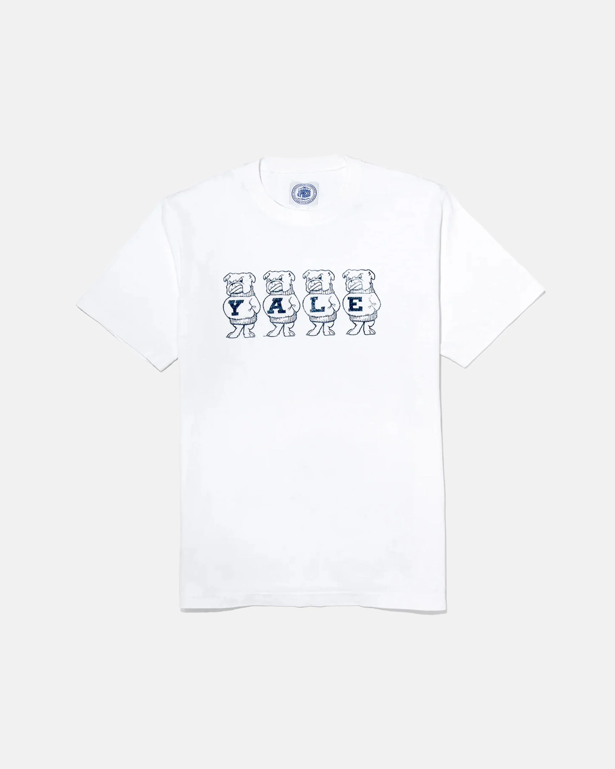 YALE WHITE VINTAGE BULLDOG T-SHIRT - 1
