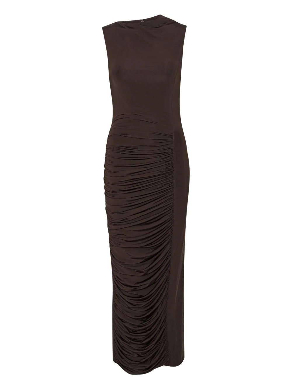 ruched midi dress - 1