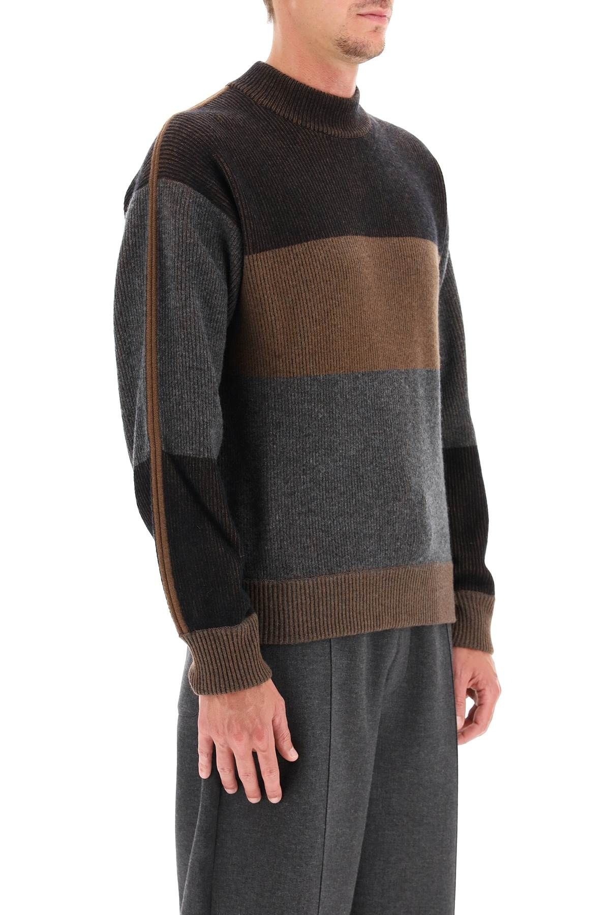 WOOL AND CASHMERE STRIPED SWEATER - 3