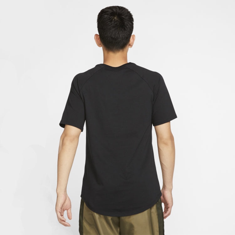 Nike Sportswear Logo Sports TEE Men Black/White BV7596-011 - 4