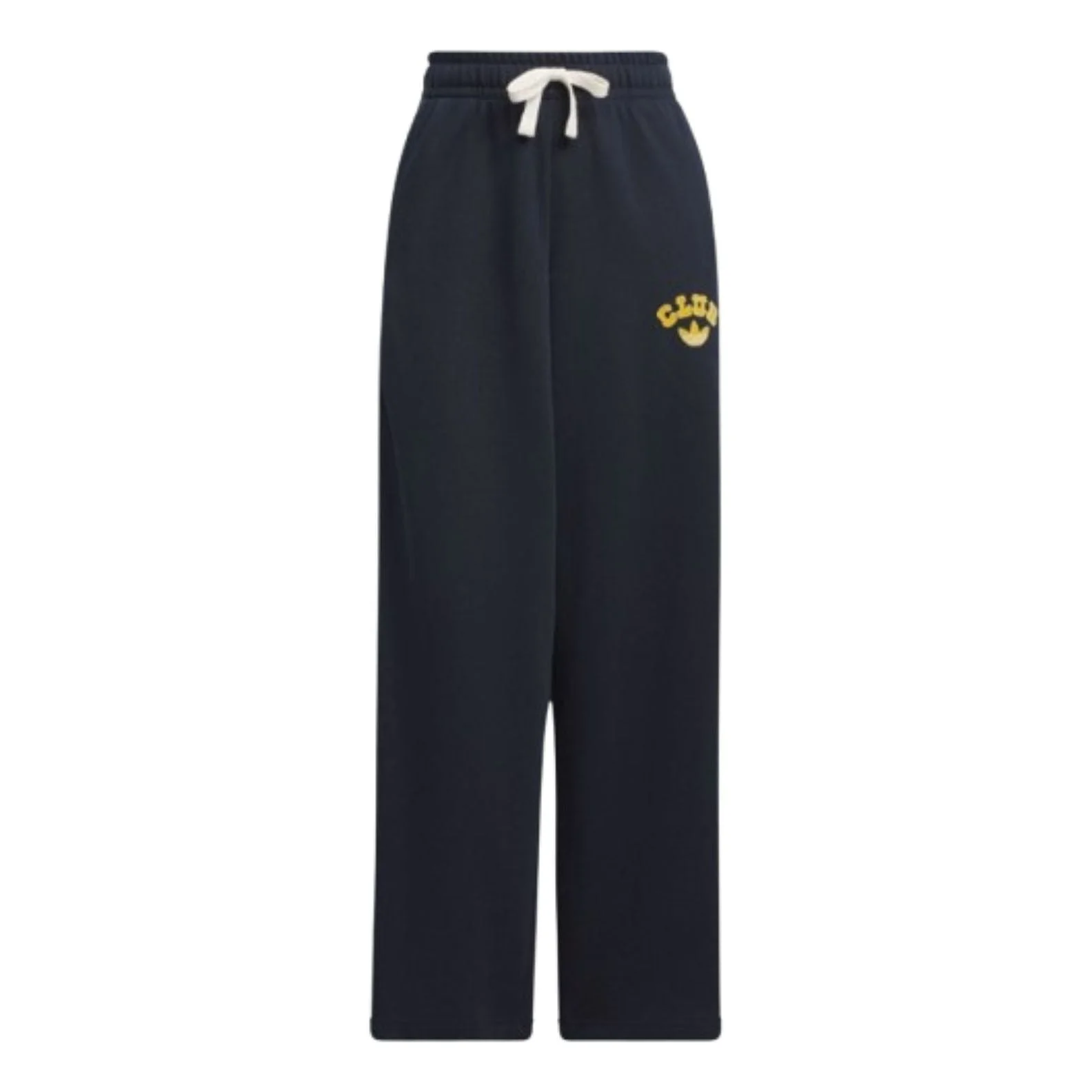(WMNS) adidas Collegiate Wide Leg Sweat Pants 'Black' JD6371 - 1