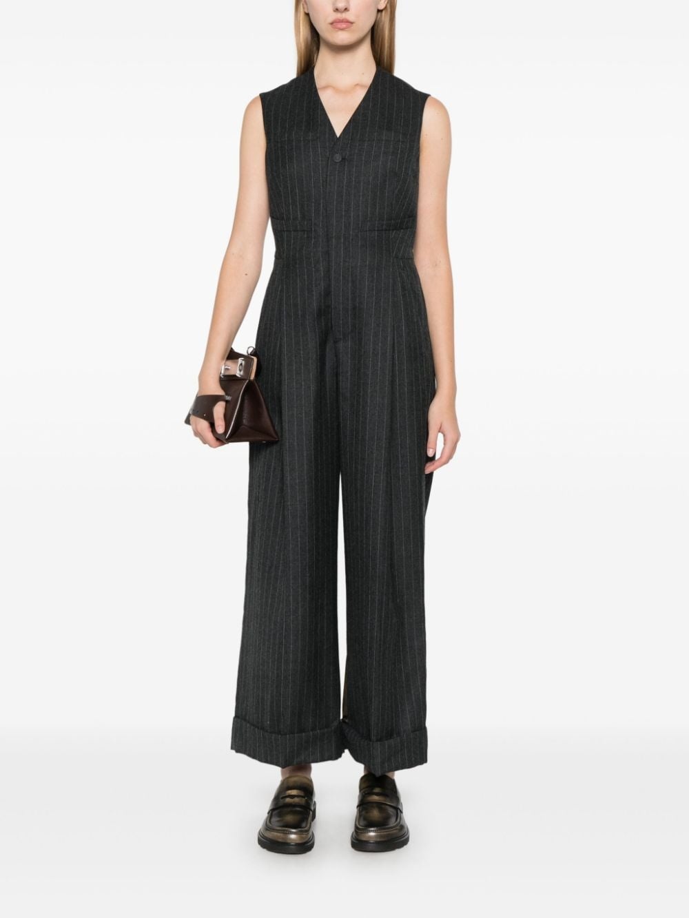 pinstripe jumpsuit - 2