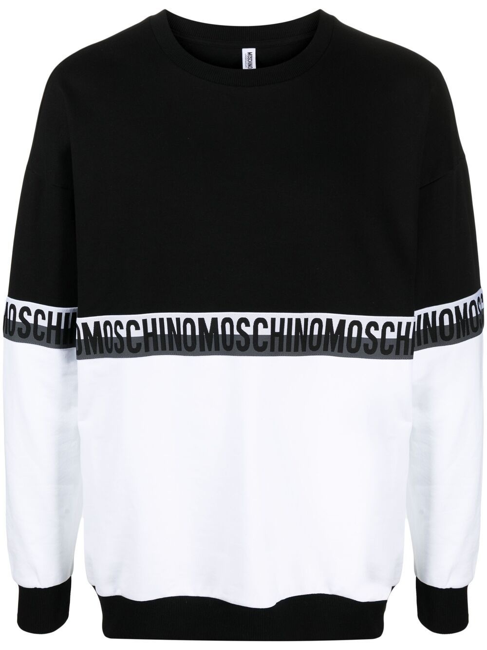 logo-tape sweatshirt - 1