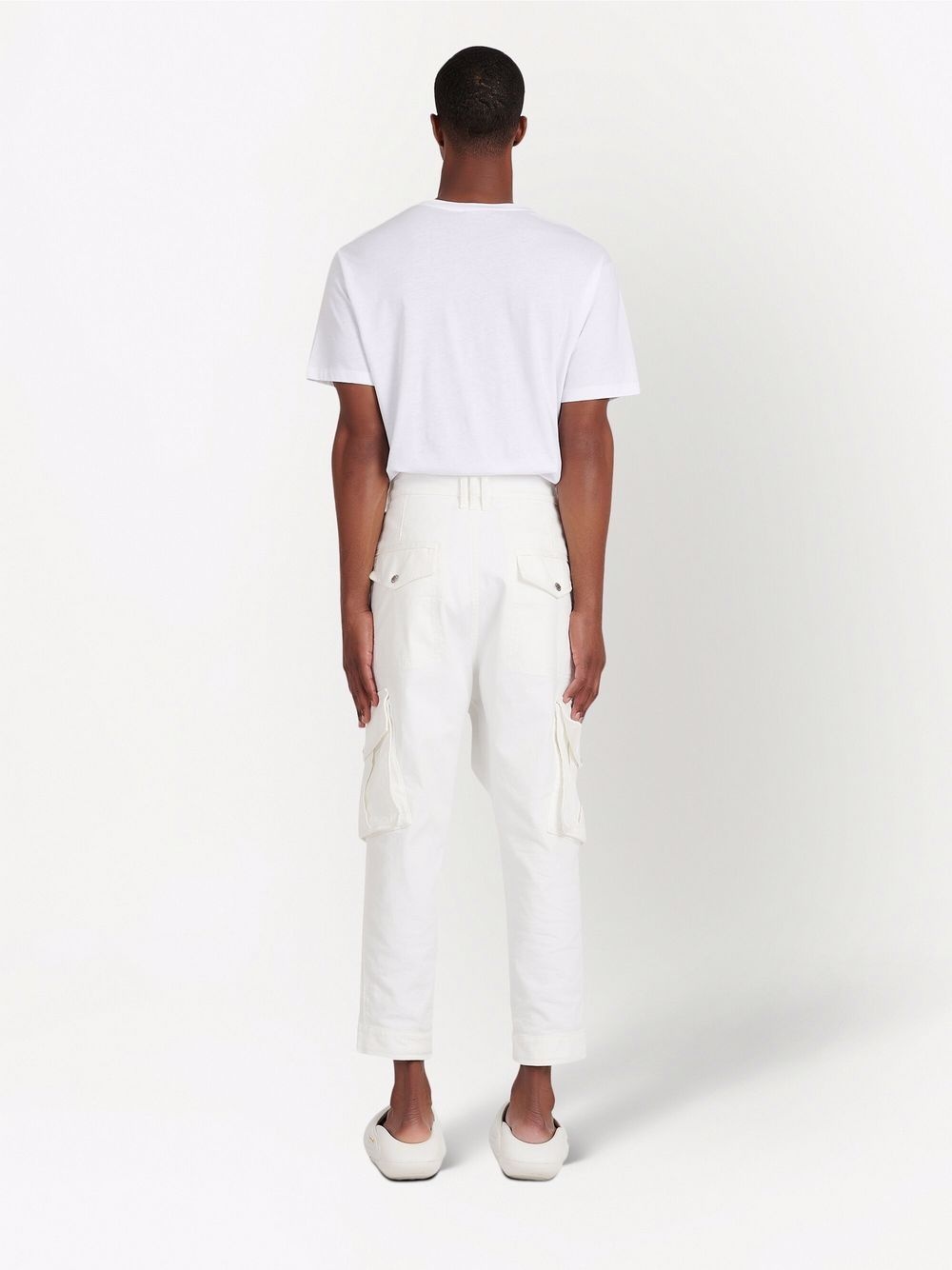 TAPERED LEG CARGO JEANS - 4