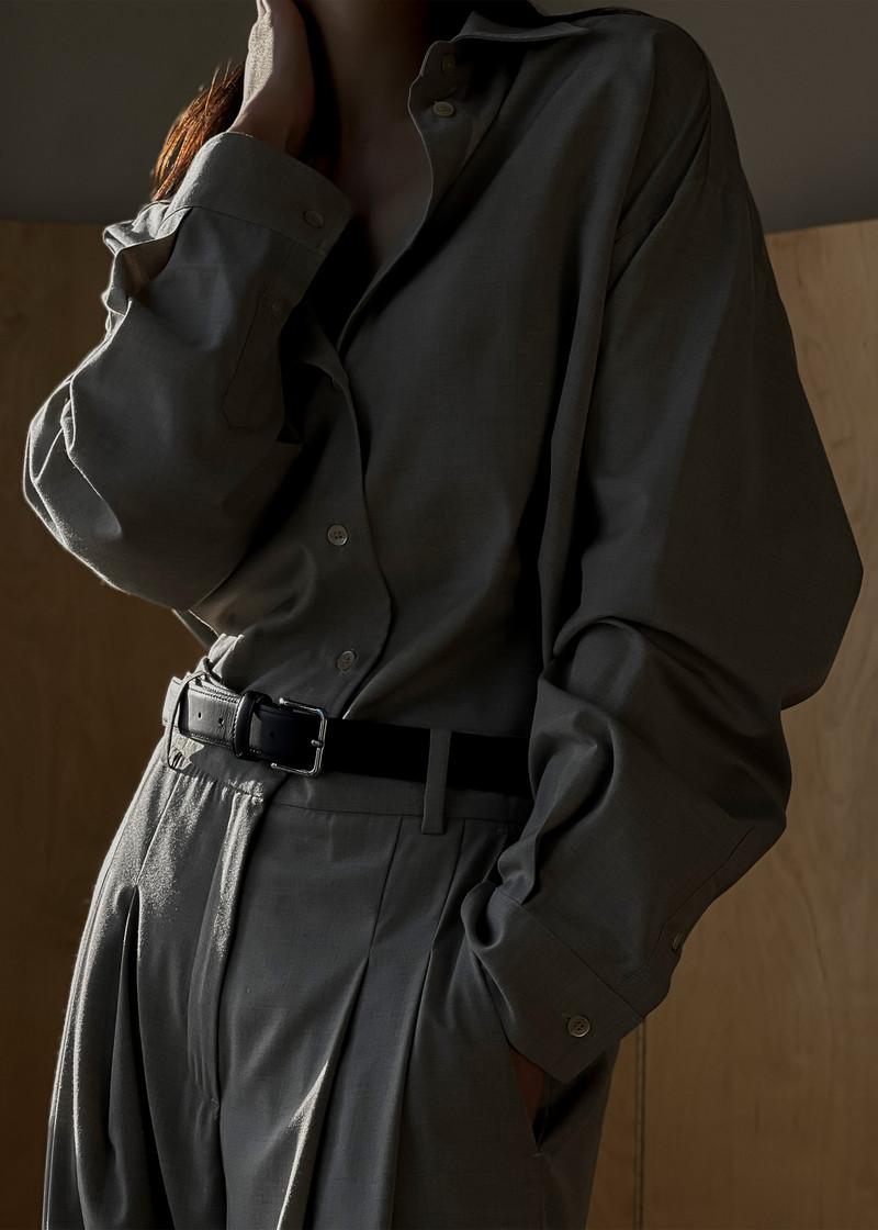 Gelso Shirt - Dark Grey Melange 6