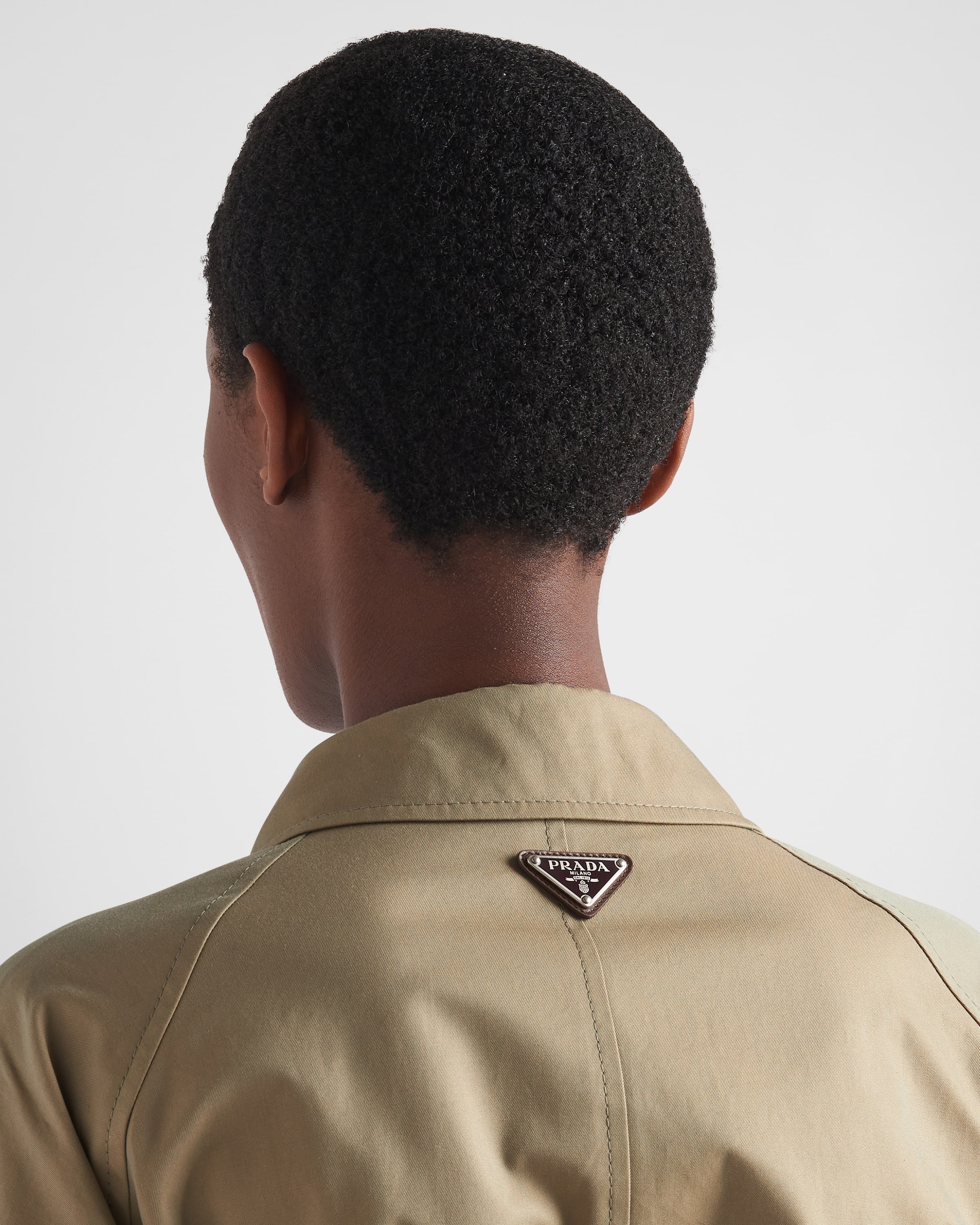 Single-breasted cotton twill trench coat - 3