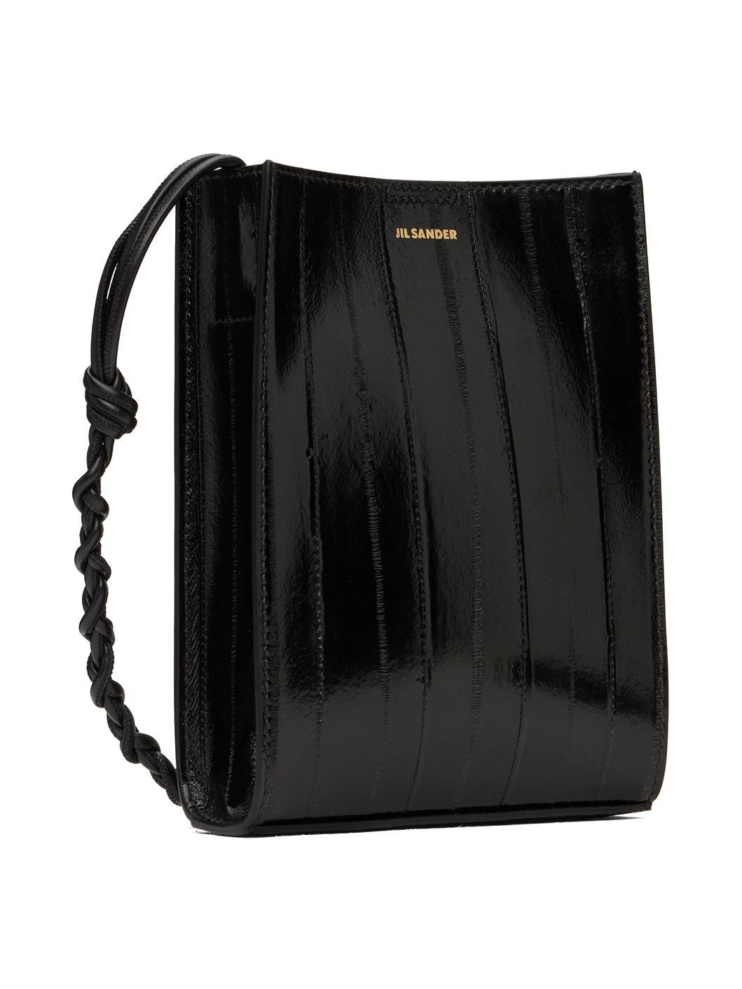 Jil Sander Black Small Tangle Bag | ssense | REVERSIBLE