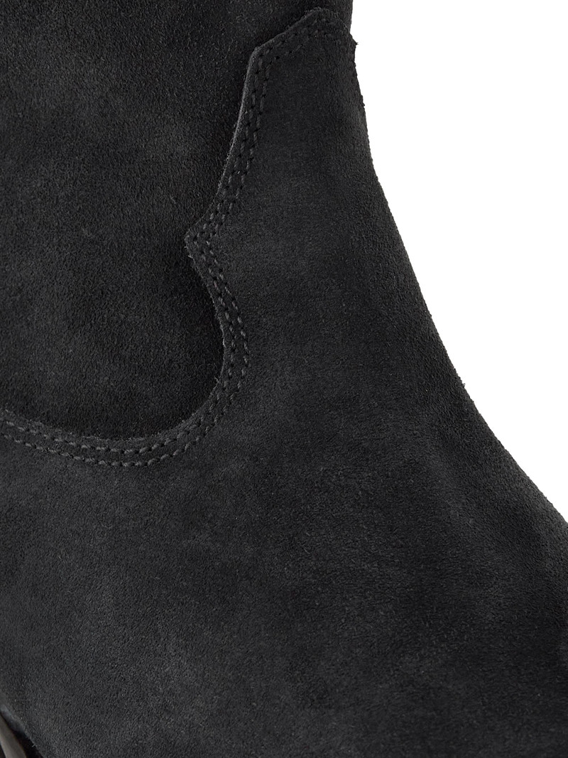 Women's Duerto 40MM Suede Western Boots - Faded Black 5