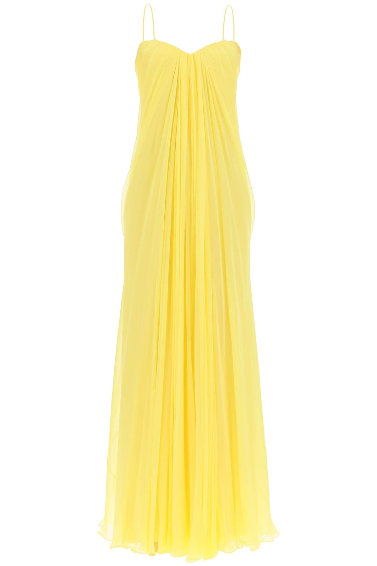 Alexander Mcqueen Silk Chiffon Bustier Gown Women - 1