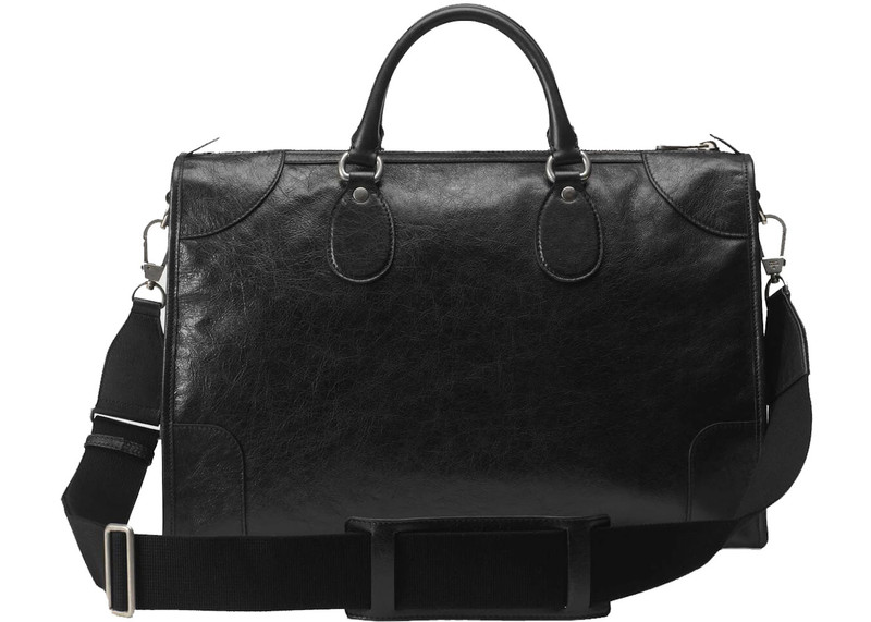 GUCCI Gucci Duffle Soft Leather Medium Black outlook