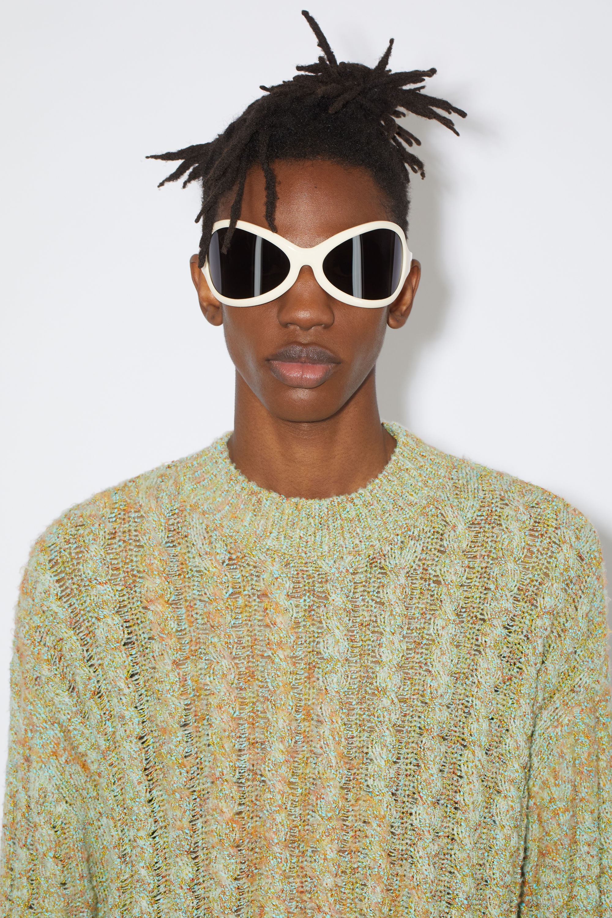 Cable knit jumper - Mint green - 5