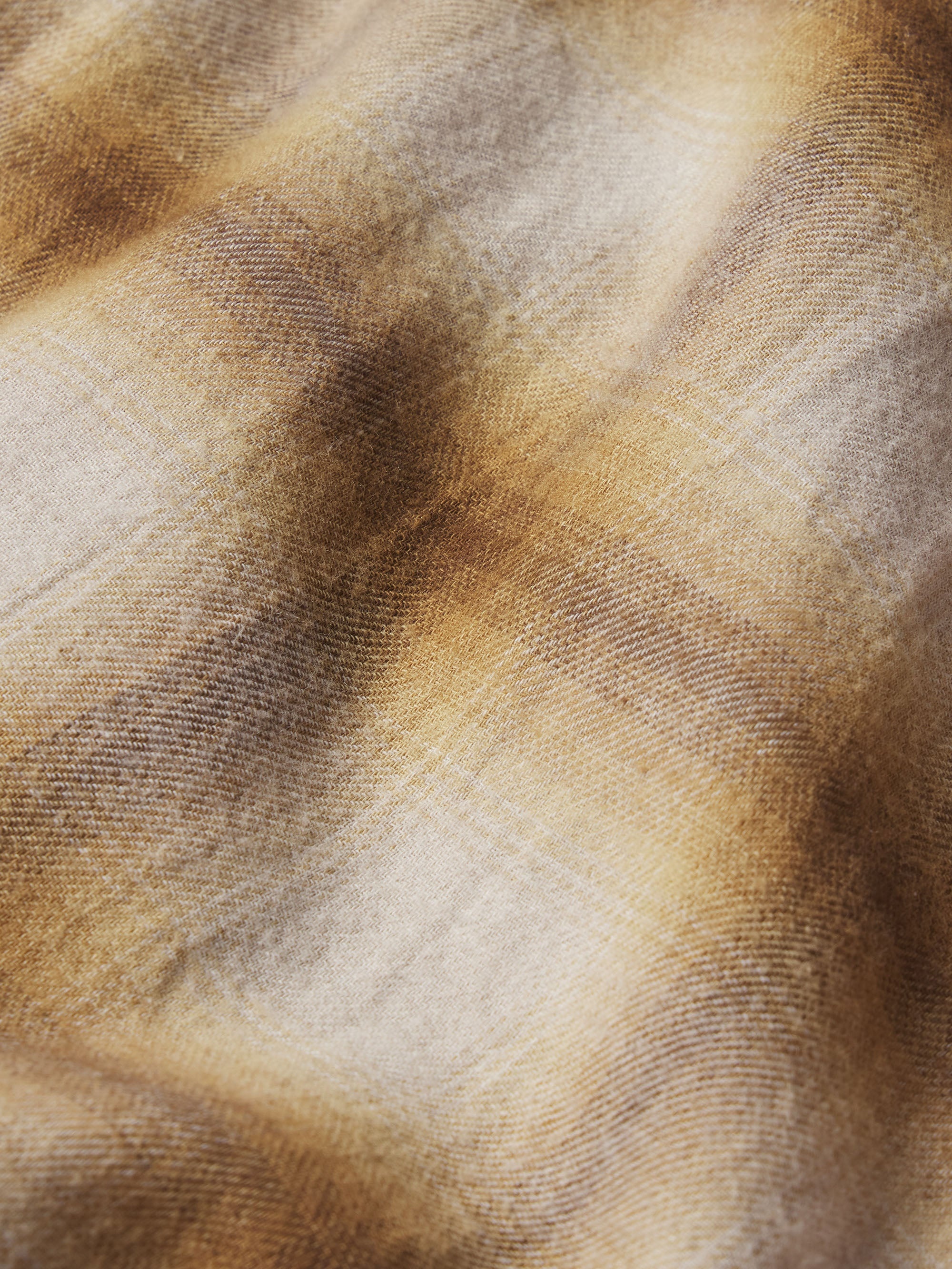Light Weight Plaid Shirt in Tan Plaid - 4