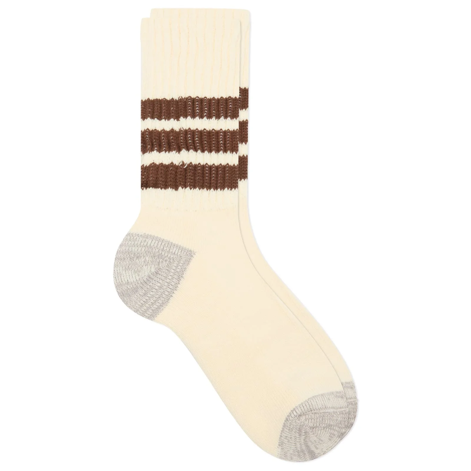 Rototo Coarse Ribbed Old School Crew Sock - 1