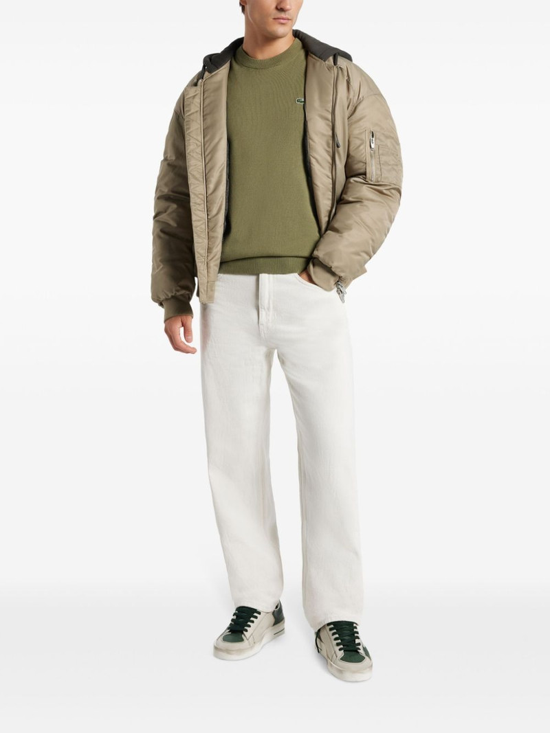 LACOSTE logo-patch cotton jumper outlook