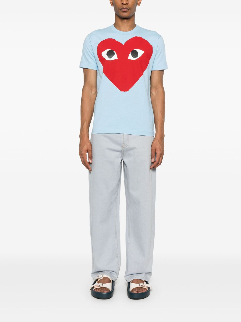 heart-print cotton T-shirt - 2