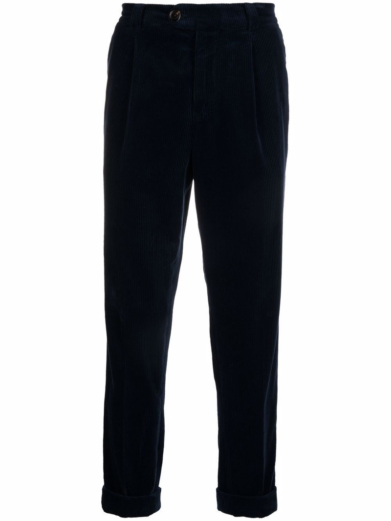 corduroy straight-leg trousers 1