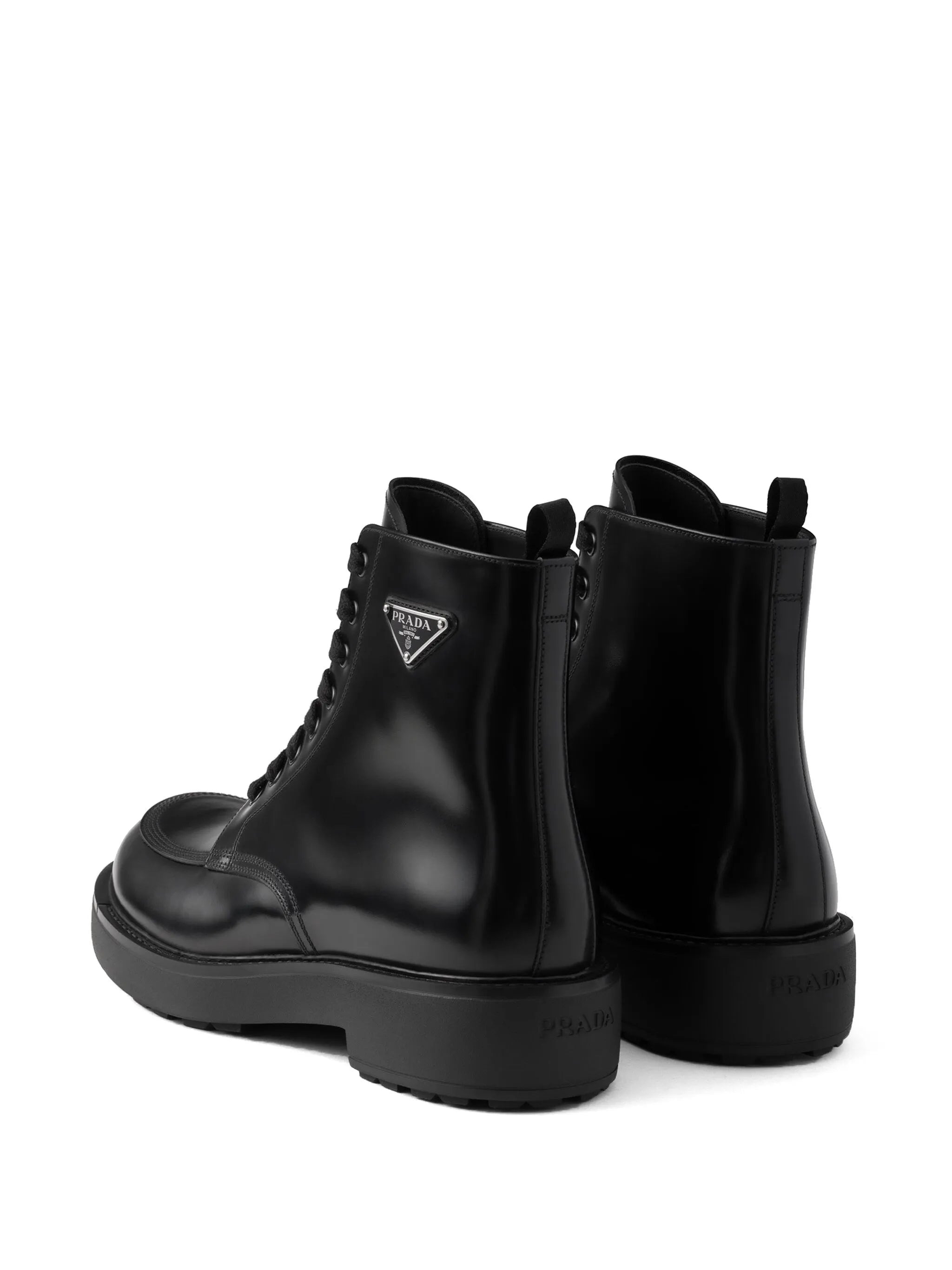 brushed-leather boots - 3